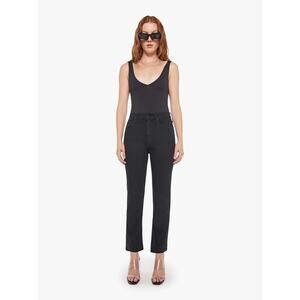 Mother Denim High Waisted Rider Ankle In Not Guilty Black Denim Jeans Sz 30 Nice